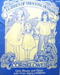 CORNFLOWER SMOCK PEASANT BLOUSE, DRESS SLVS OR NOT PATTERN 8-14